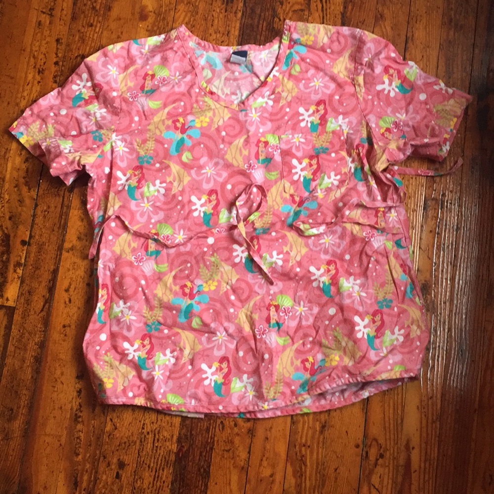 The Little Mermaid Scrub Top